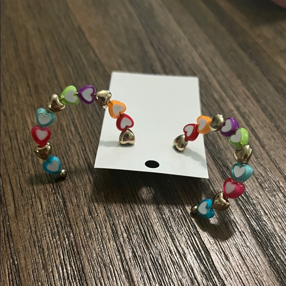 Colorful Heart earrings
